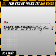 Tem Xe Airblade 125 150 Dán Trang Trí Chữ Ride With Style CKAB thumbnail