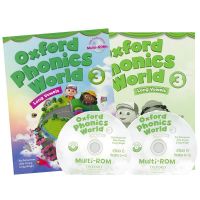 Oxford Phonics World 3 Oxfordเด็กBabธรรมชาติการสะกดWorldหนังสือเรียนWorkbookระดับ3 Vowel 2 Interactive CDภาษาอังกฤษรุ่นแรก