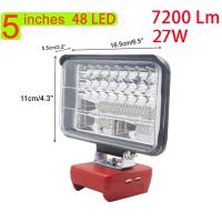 ไฟ LED ไร้สายสำหรับ X20V จอดรถแบบแบตเตอรี่ลิเธียมไอออนโคมไฟกลางแจ้งแบบพกพาโคมไฟทำงาน (ไม่รวมแบตเตอรี่)