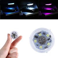 Portable Car Mini Led Lights Touch Switch Car Ambient Lamp Interior Night Light Wireless White/blue/purple Lamps