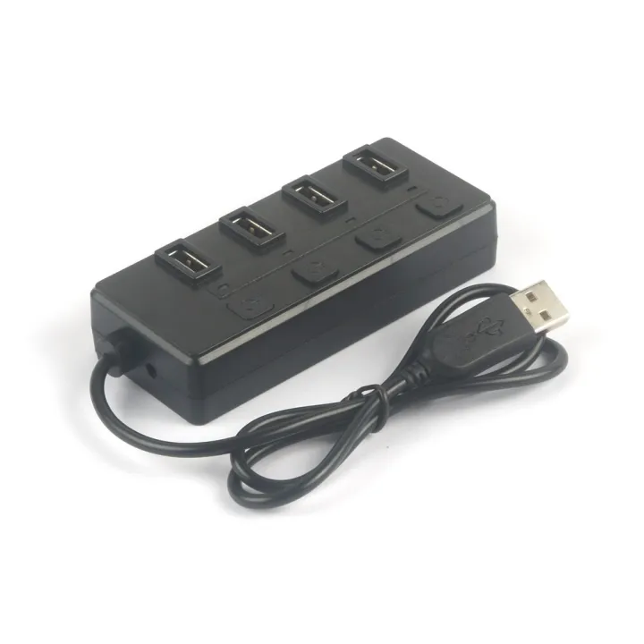 4 Port USB 2.0 Hub with Individual Power Switches controller and LED