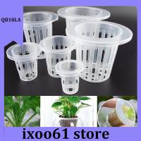 ixoo61 store 10Pcs Plant Grow Net Nursery Pots Hydroponic Colonization Mesh Cup Plant Soilless Greenhouse Plastic Basket Holder