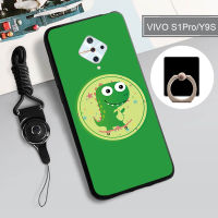 คลุมทั้งหมดเคสโทรศัพท์เคสสำหรับ VIVO แบบนุ่ม Y9S ฝามีที่ถือวงแหวนโทรศัพท์2022ป้องกันการตกป้องกันรอยขีดข่วนและเชือก