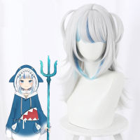 VTuber Hololive Gawr Gura Costume Shark Suit Gawr Gura Cosplay Wig and Hoodies+Hat+Tail Woman Kawaii Shark Costumes