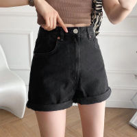 ZATRHMBM 2022 womens spring and summer new fashion all-match high waist Bermuda solid color Womens summer shorts