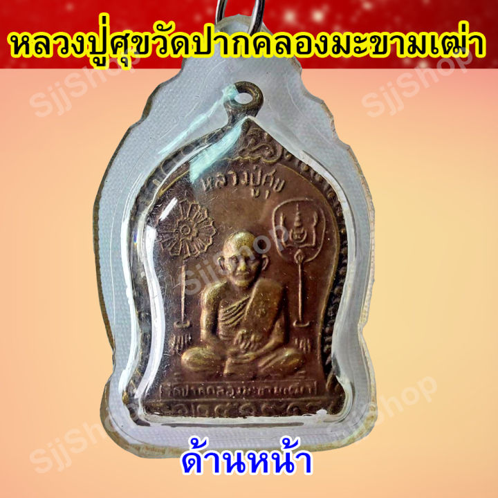 1องค์เหรียญหลวงปู่ศุข-เนื้อทองแดง-เลี่ยมกรอบพลาสติกพร้อมใช้งาน-มีสินค้าพร้อมส่ง