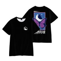 Lunar Client Merch 2มิติเสื้อยืดพิมพ์ลายใหม่สเวตเชิ้ตผู้หญิง/ผู้ชายแฟชั่นแนวสตรีทสำหรับฤดูร้อน