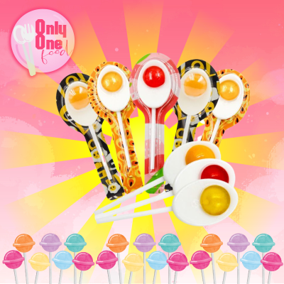 อมยิ้มไข่ดาว Fried Egg Lollipops อมยิ้มน่ารัก อมยิ้มไข่ดาว ตัวดูดน่ารัก ขนาด 15 กรัม