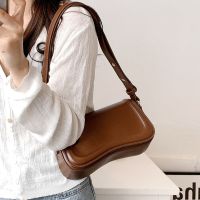 ZZOOI Hifashion Saddle Small Armpit Shoulder Bags For Women 2022 Winter Vintage Designer Simple Crossbody Purse Flap Ladies Handbags