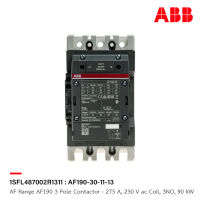 ABB : AF Range AF190 3 Pole Contactor - 275 A, 230 V ac Coil, 3NO, 90 kW รหัส AF190-30-11-13 : 1SFL487002R1311 เอบีบี