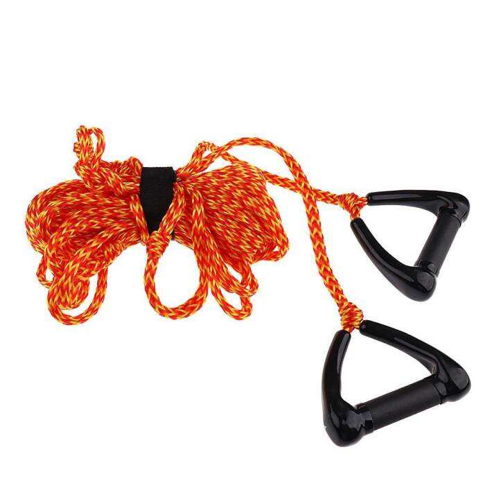 LazaraToy Double Handle Water Skiing Wakeboard Tow Harness Rope 1 Section 75 ft Orange Lazada PH