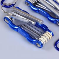 Folding Hex Wrench Metal Metric Allen Wrench Set Hexagonal Screwdriver Hex Key Wrenches Allen Keys Hand Tool Portable Set With