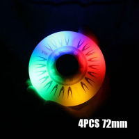 4pcs Flashing Skate Wheels Replacement Parts Safe Gift LED Light PU Inline Roller For Kids 90A Sliding Luminous