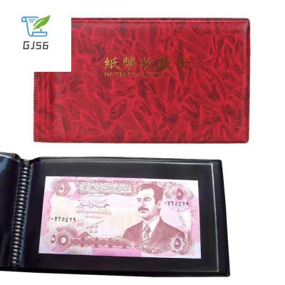 กระเป๋าเงินของสะสม GJ56สำหรับผู้ถือธนบัตรกระดาษเงินอัลบั้มรูปอัลบั้มเหรียญคอลเลกชันธนบัตร