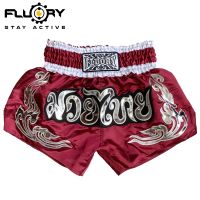 Muay Thai shorts FLUORY fire barrier of sanda martial combat training game children adult boxing pants 2021 new shorts