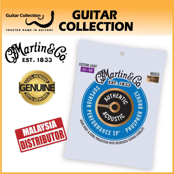 春新作の MARTIN MA535 Superior Performance Phospher Bronze Custom Light  アコースティックギター弦 通販