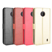 เคสสำหรับ Nokia เคส C100แบบกระเป๋าสตางค์ปกหนังฝาพับอัจฉริยะเปิดปิดได้ป้องกันการสูญหาย Capa สำหรับ Nokia C10/C20