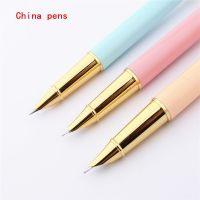 Luxury quality 7050 Diamond hat Colour School student office 0.38mm Nib Fountain Pens New