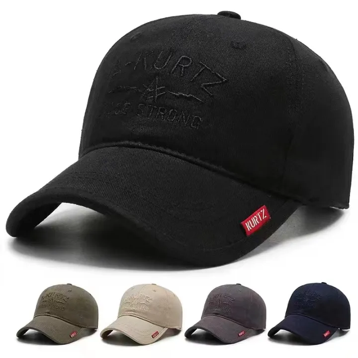 Black Plain Metal Adjust Cap Fashion Hats Outdoor Bull Caps Close ...