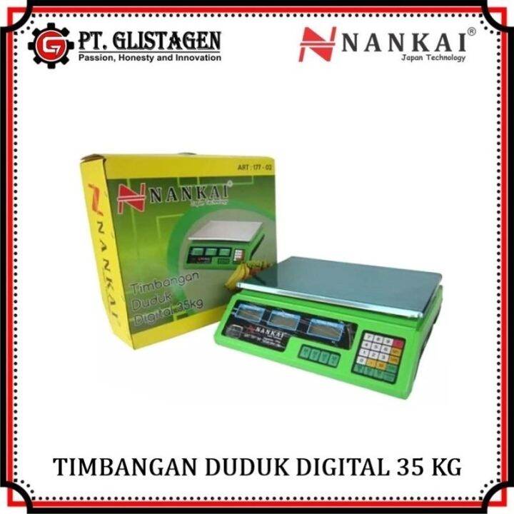 Timbangan Duduk Digital Nankai Kg Tatakan Stainless Nankai Elektronic Digital Scale Kg