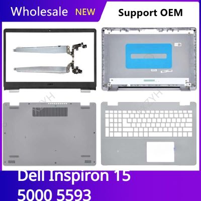 New Original For Dell Inspiron 15 5000 5593 Laptop LCD back cover Front Bezel Hinges Palmrest Bottom Case ABCD Shell