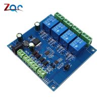 【CW】DC 7-24V Modbus-RTU 4 Channel Relay Module RS485 TTL Controller Switch Signal Input Output Anti-reverse Connection for Arduino