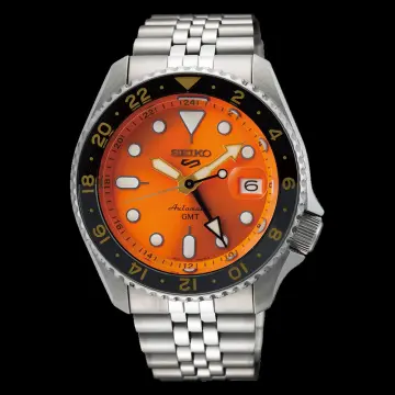  SEIKO 5 Sports GMT Automatic Orange Dial Men's Watch SSK005K1 :  Clothing, Shoes & Jewelry