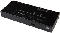 StarTech.com 2x2 HDMI Matrix Switcher - 4K UltraHD HDMI Switch with Fast Switching, Auto-Sensing and Serial Control (VS222HD4K),Black