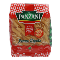 แพนซานี เพนเน่ริกาเต้ เส้นพาสต้าปล้องตัดเฉียงอบแห้ง 400 กรัม Panzani Penne Rigate 400g.