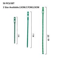 สายรัดการผูกพืชต้นไม้ในสวนปรับได้50ชิ้น/เซ็ต13ซม./17ซม./23ซม. ใช้ซ้ำได้