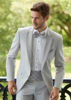 สีเทาชุด Blazer Beach ชุดบุรุษสีขาวกางเกงสมาร์ท Terno Slim Fit Tuxedo Coat Prom เครื่องแต่งกาย homme 2PCSH