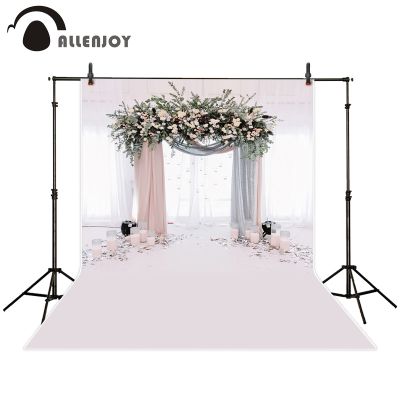 【Worth-Buy】 Allenjoy ฉากหลังถ่ายภาพงานแต่งงานที่สวยงามซุ้มดอกไม้พื้นหลังที่โรแมนติกการออกแบบสตูดิโอถ่ายภาพ