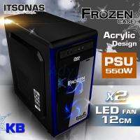 ITSONAS Computer case FROZEN (Black-Blue)