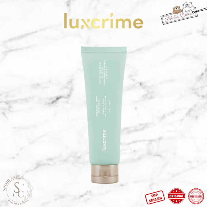 Luxcrime Charcoal Mint Mud Mask 70gr Lazada Indonesia