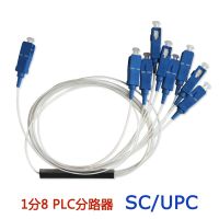 Steel Tube 1x8 Differential Mini Blockless SC/UPC Connector Fiber Optic PLC Splitter Wire harness NEW