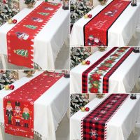 Christmas Table Runner Merry Christmas Decoration For Home Tablecloth 2023 Navidad Noel Kerst Xmas Gifts New Year 2024 Natal