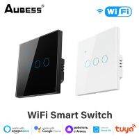 【LZ】❉  Smart Home Automation Touch Switch Tuya WiFi Voice Control Painel de Parede 1 Gang 2 Gang 3 Gang 4Gang Alexa e Google Home