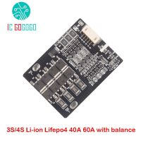 【COOL】 hengqinbi 3S 4S 18650 Li-Ion Lifepo4 Lipo แผ่นป้องกันลิเธียม12V 40A 60A BMS บาลานซ์สำหรับดอกสว่านมอเตอร์ไซค์มอเตอร์สตาร์ท