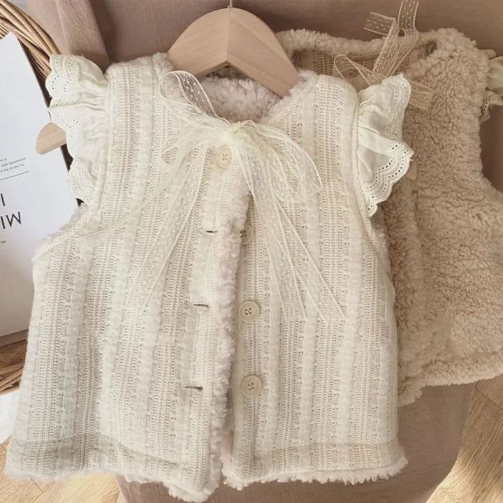 good-baby-store-wear-on-both-sides-lambswool-vest-for-girl-beige-lace-bow-ruffles-sleeveless-warm-jacket-coat-for-girls-baby-cute-waistcoat-6-8