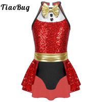 [Childrens clothing] เสื้อคล้องคอประดับเลื่อม Leotard Tutu คริตส์มาสโบว์ไททักซิโด้จั๊มสูททารกจัมพ์สูทชุดเต้นรำชุดชุดเต้นรำแจ๊สละติน