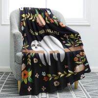 Sloth Sleep Wake Up Designer อะนิเมะ Flannel ขนแกะผ้าห่มห้องนอนบ้านโซฟาโยนผ้าห่มทำความสะอาดได้