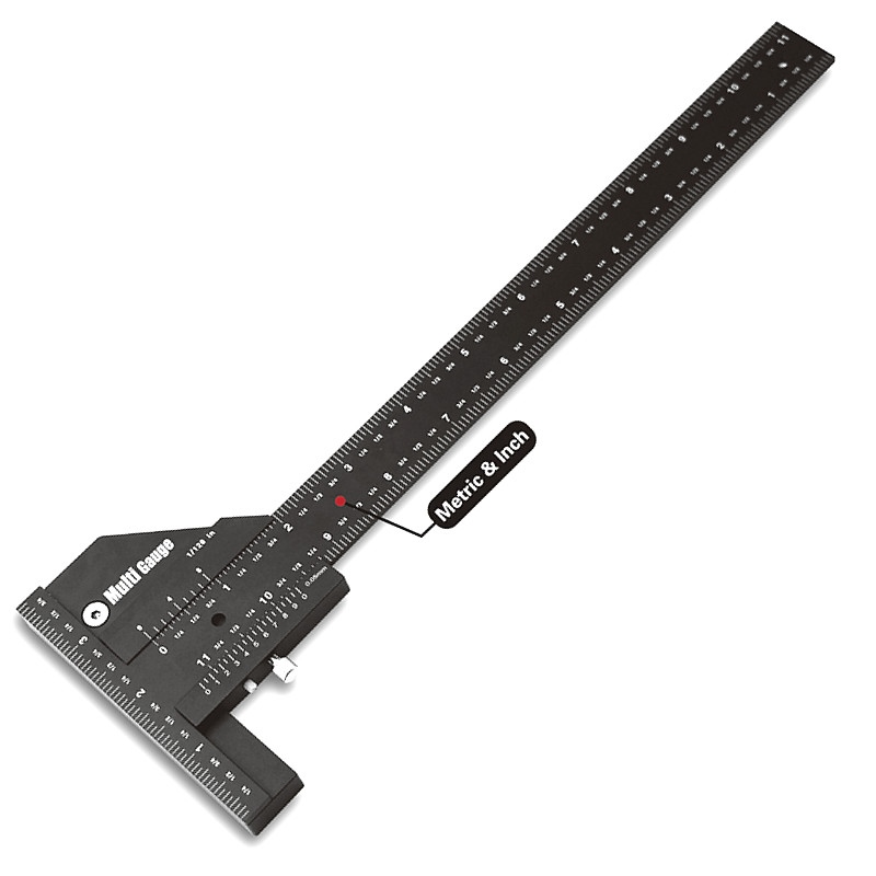 6 Inch Measuring Tool Accurate Marking Portable Length Ruler Depth Gauge Sliding 
