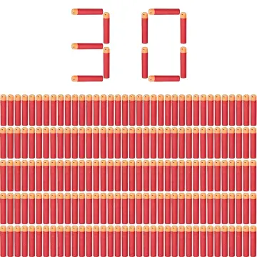 30Pcs Mega for Nerf 9.5cm Red Sniper Rifle Darts Bullets Mega Foam