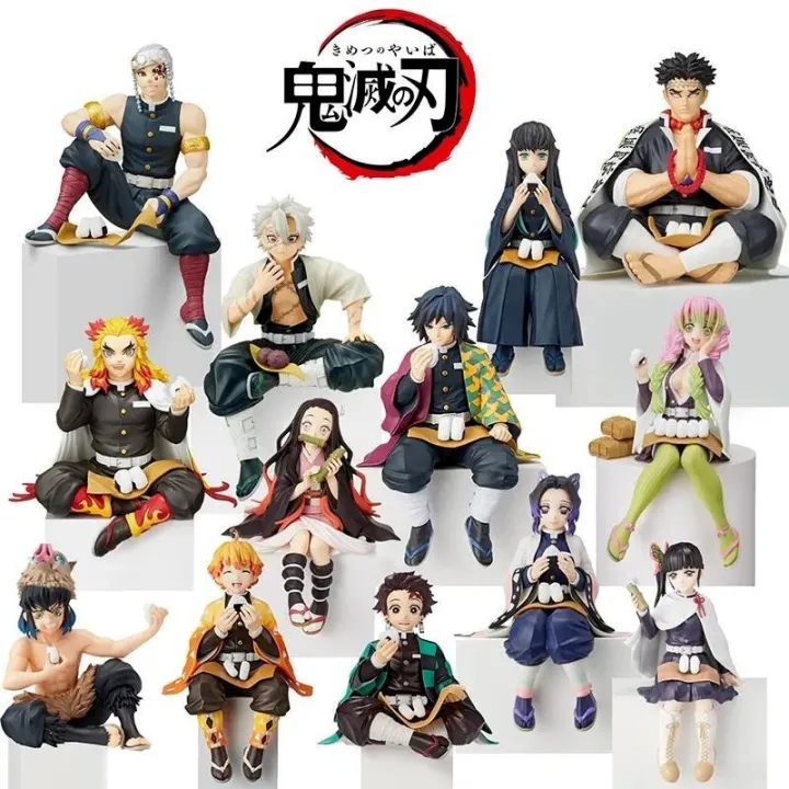 5.5'' Demon Slayer: Kimetsu no Yaiba Agatsuma Zenitsu Eat Rice Balls PVC  Figure