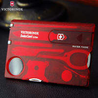 Victorinox เครื่องมือการ์ดสวิสแบบกองทัพสวิสขนาด82มม.,MiniChamp SAK Pocket 0.7322