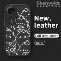 เคส Chenyyka สำหรับ OPPO Reno 8T 5G A1 Pro 5G เคสลายการ์ตูนไดโนเสาร์น่ารักดีไซน์ใหม่ซิลิโคนนิ่มหนังโทรศัพท์คลุมทั้งหมดเลนส์เคสป้องกันกล้องเคสฝาหลังกันกระแทก