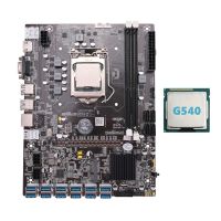 B75 ETH Mining Motherboard 12 PCIE to USB with G540 CPU LGA1155 MSATA Support 2XDDR3 B75 USB BTC Miner Motherboard