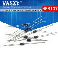 100pcs Rectifier Diode 1A 1000V DO-41 HER107 WATTY Electronics