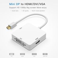 [LUNA electronic accessories] 3 In1ตัวเชื่อมต่อขนาดเล็กเพื่อแสดงผลภายนอกจอหลัก DP To HDMI DVI VGA พอร์ตแสดงผลสายสำหรับแอปเปิล MacBook Pro Mac Book Air