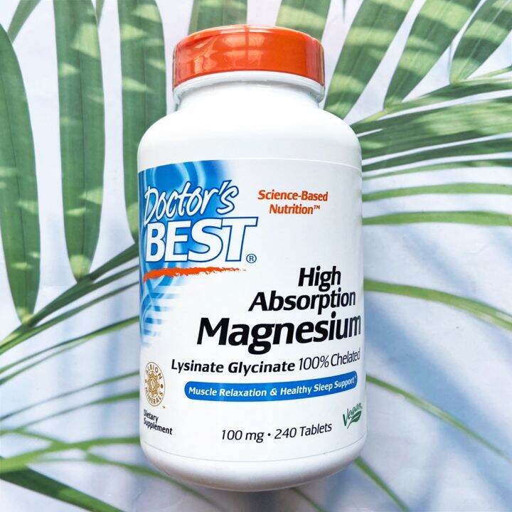 (Doctor's Best®) High Absorption Magnesium 100% Chelated 100 Mg 120 Or ...